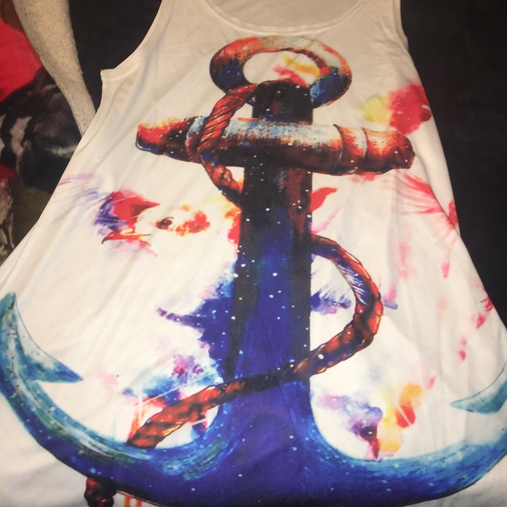 Colorful anchor top